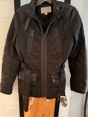 Banana Republic Black Quilted Teddy Jacket